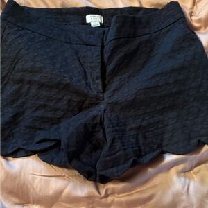 Crown & Ivy High Waist Black and Orange Shorts